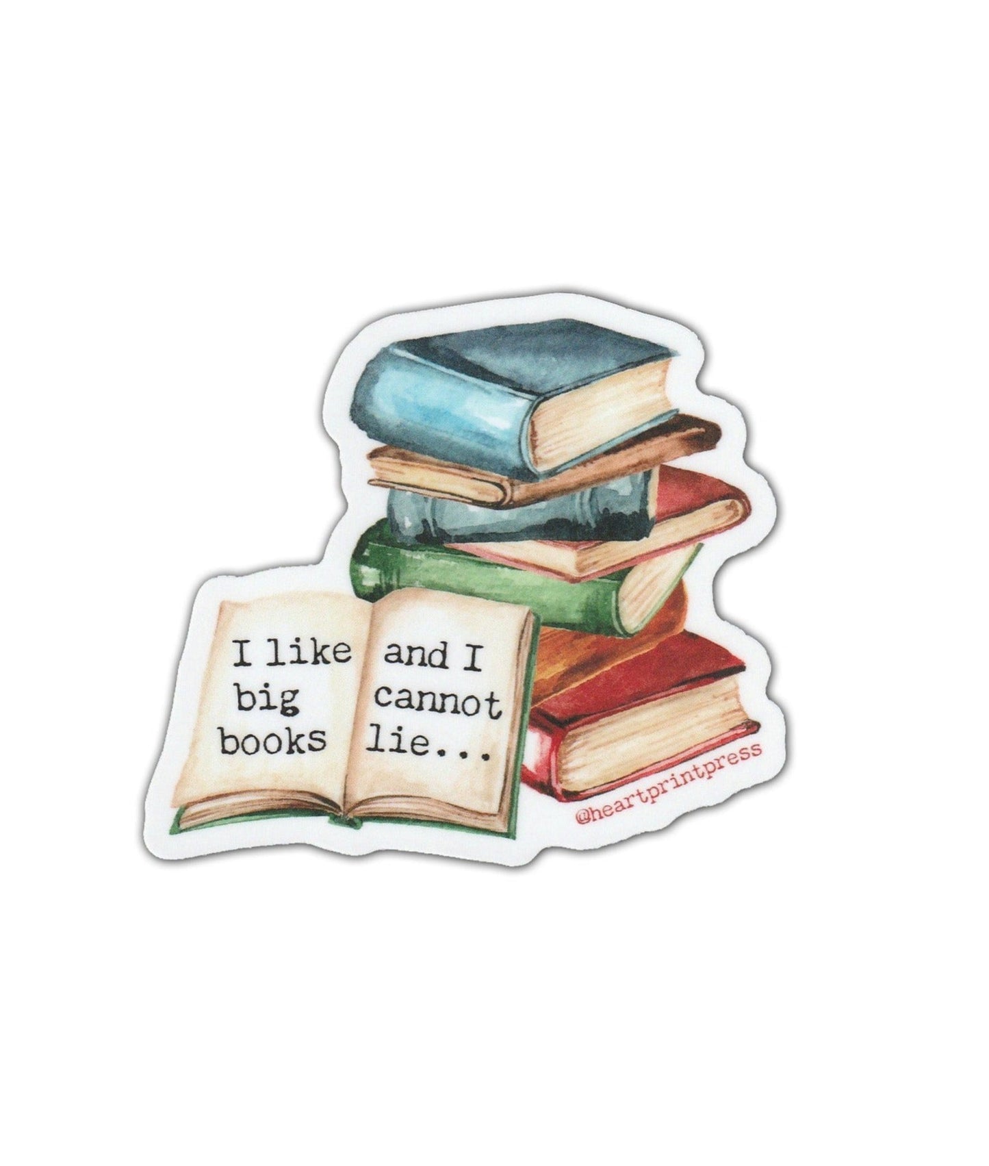 "Big books" vinyl sticker