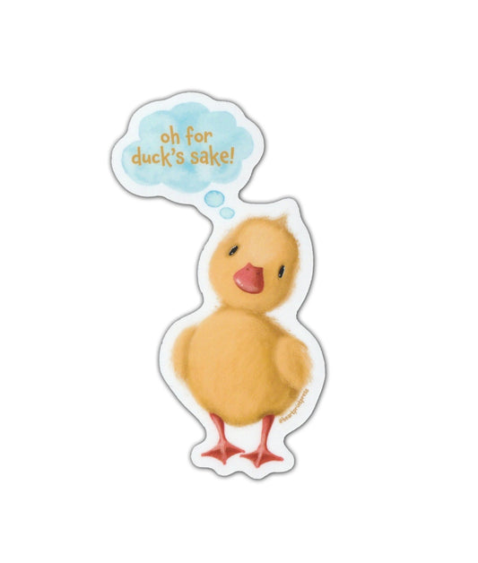 "For duck's sake" vinyl sticker