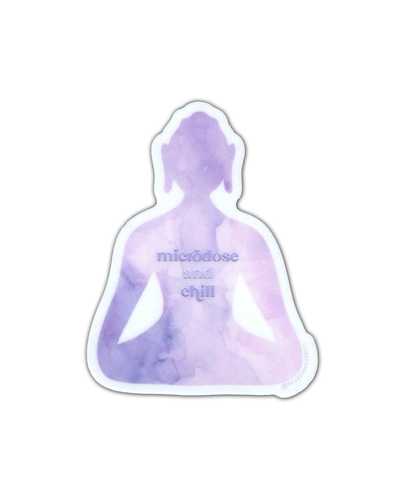 "Microdose and chill" vinyl sticker
