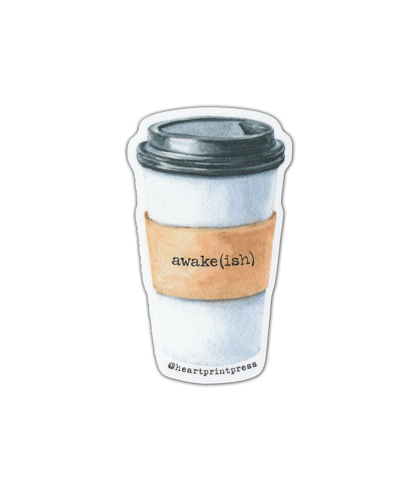 "Awake(ish)" vinyl sticker